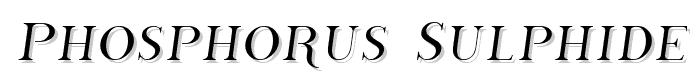 Phosphorus Sulphide font